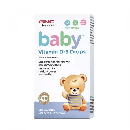 Baby Vitamina D3 Picaturi, 7.5 ml, GNC