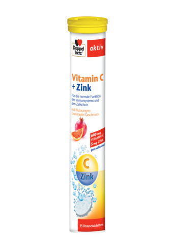 Vitamina C+Zinc, 15 comprimate, Doppelherz
