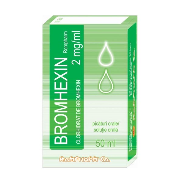 Bromhexin 2mg/ml, 50 ml, Rompharm