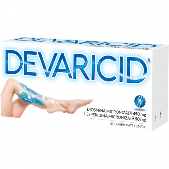 Devaricid, 450 mg/50 mg, 30 comprimate filmate, Biofarm