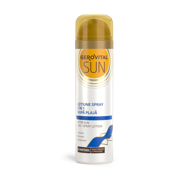 Lotiune spray 3in1 dupa plaja Gerovital Sun, 150ml, Farmec