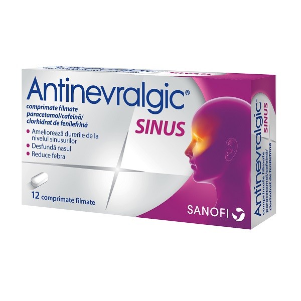 Antinevralgic Sinus, 12 comprimate