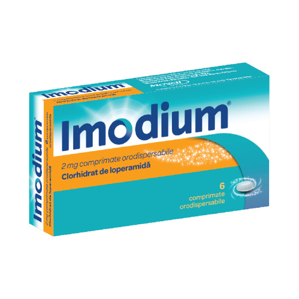 Imodium, 2 mg, 6 comprimate orodispersabile, Mcneil