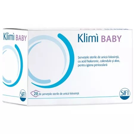 Șervetele sterile Klimi Baby, 20 bucăți, Sifi