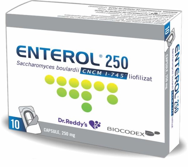 Enterol 250 mg, 10 capsule, Dr. Reddys