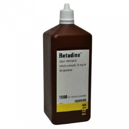 Betadine sapun chirurgical, 75 mg/ml, 1000 ml, Egis Pharmaceutical