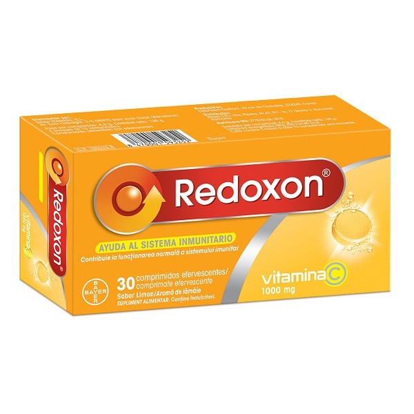 Redoxon cu aromă de lămâie, 30 comprimate efervescente, Bayer