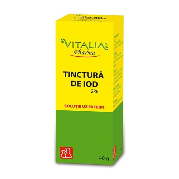 Tinctura de iod 2%, 40 g, Vitalia