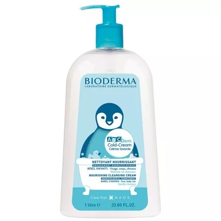 Crema de spalare ABCDerm Cold Cream, 1000 ml, Bioderma