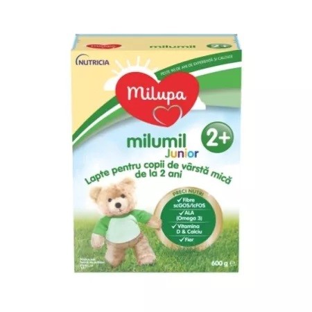 Formula de lapte Milumil Junior, +2 ani, 600 g, Milupa