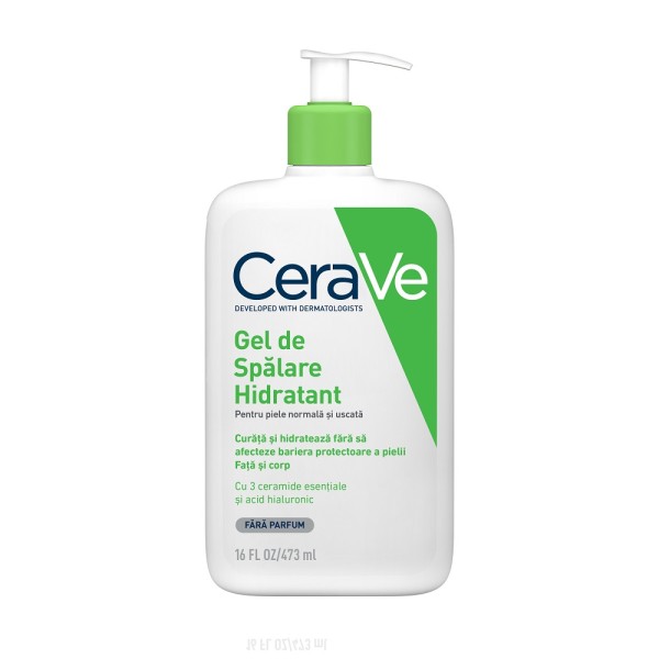 Gel de spălare hidratant pentru piele normal-uscată, 473 ml, CeraVe