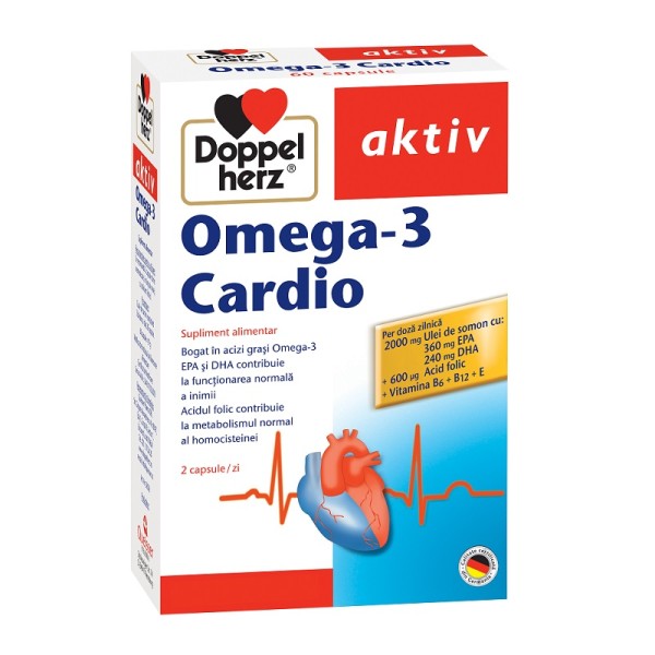 Omega-3 Cardio pentru inimă, 60 capsule, Doppelherz