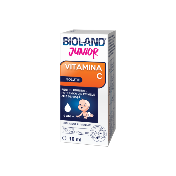 Picaturi solutie orala Vitamina C Bioland Junior, 10 ml, Biofarm
