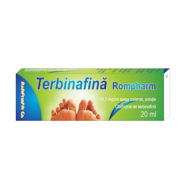 Terbinafina  0,10%, spray solutie, 20 ml, Rompharm