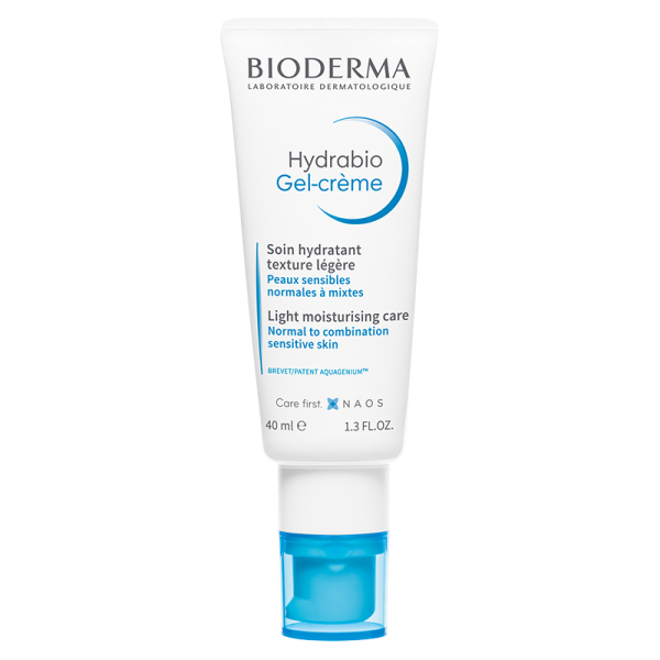 Gel cremă pentru piele sensibilă normală sau mixtă Hydrabio, 40 ml, Bioderma