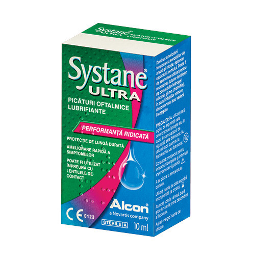 Picături oftalmice lubrifiante, Systane Ultra, 10 ml, Alcon