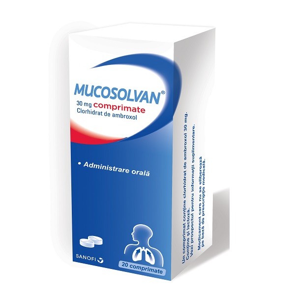 Mucosolvan, 30 mg, 20 comprimate, Sanofi