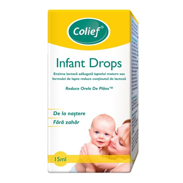 Picături cu enzima naturala lactaza Infant Drops, 15 ml, Colief