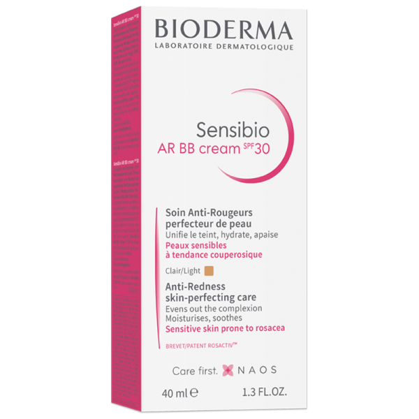 Cremă cu SPF 30 Sensibio AR BB, 40 ml, Bioderma