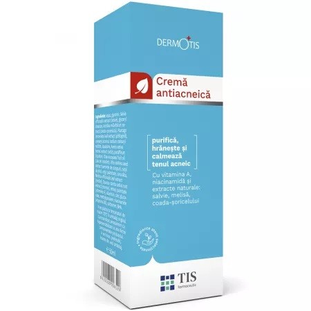 Crema antiacneica Dermotis, 50 ml, Tis Farmaceutic