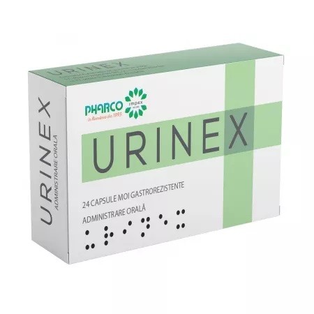 Urinex, 24 capsule moi gastrorezistente, Pharco