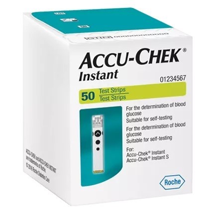 Teste glucometru - Accu-Chek Instant, 50 bucăți, Roche