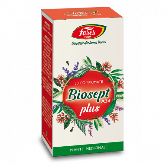Biosept Plus A24, 30 comprimate, Fares