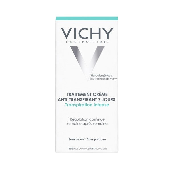 Deodorant cremă tratament împotriva transpiraţiei abundente cu eficacitate 7 zile, 30 ml, Vichy