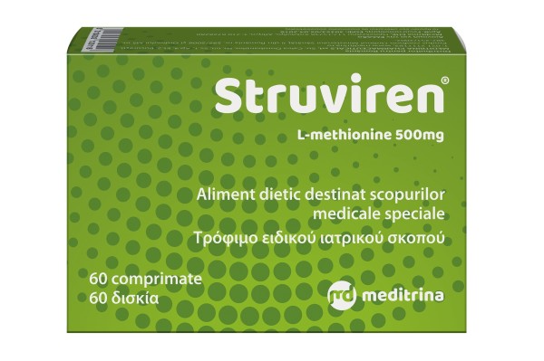 Struviren, 500 mg, 60 comprimate, Meditrina Pharmaceuticals