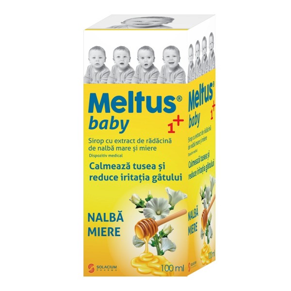 Meltus baby 1+ sirop nalba si miere, 100 ml, Solacium Pharma