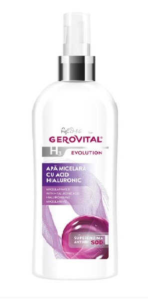 Apa micelara cu acid hialuronic H3 Evolution, 150 ml, Gerovital