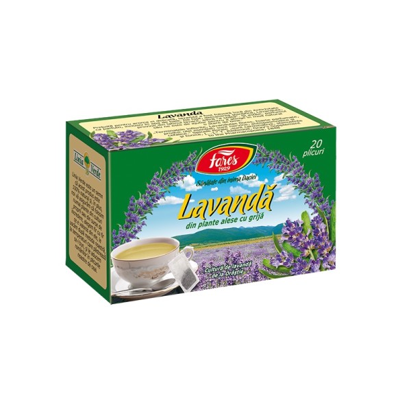 Ceai de Lavandă, 20 plicuri, Fares