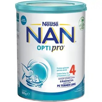 Lapte praf NAN 4 Optipro, 800g, Nestle