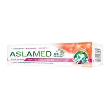 Pasta de dinti pentru dinti sensibili, 75 ml, AslaMed