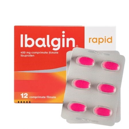 Ibalgin Rapid, 400 mg, 12 comprimate filmate, Sanofi