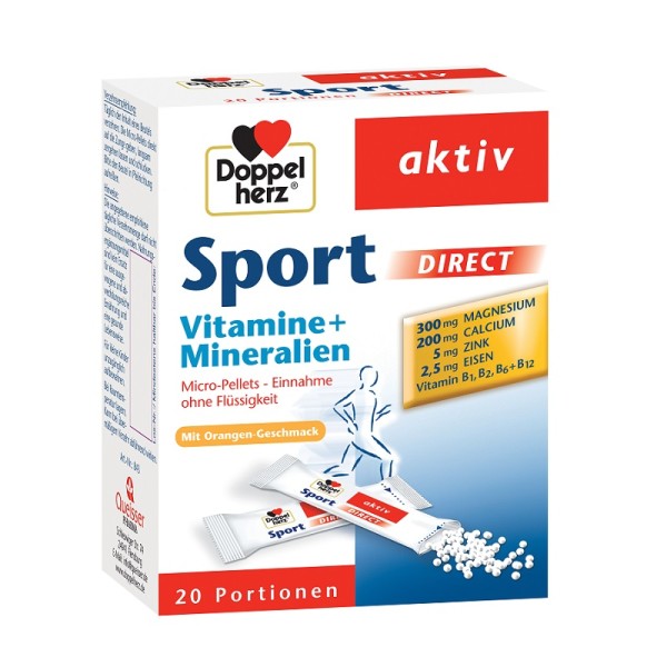 Vitamine Minerale Sport Direct, 20 plicuri, Doppelherz