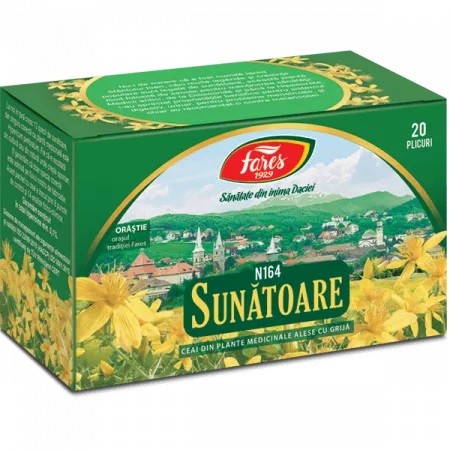 Ceai de Sunatoare, N164, 20 plicuri, Fares