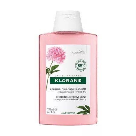 Șampon cu extract de bujor pentru scalp sensibil și iritat, 200 ml, Klorane