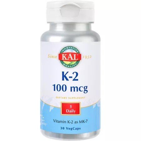 Vitamina K2 100 mcg Kal, 30 capsule, Secom