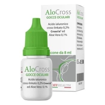Solutie oftalmica lubrifianta AloCross, 8 ml