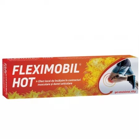 Fleximobil Hot, gel emulsionat, 45 g, Fiterman Pharma