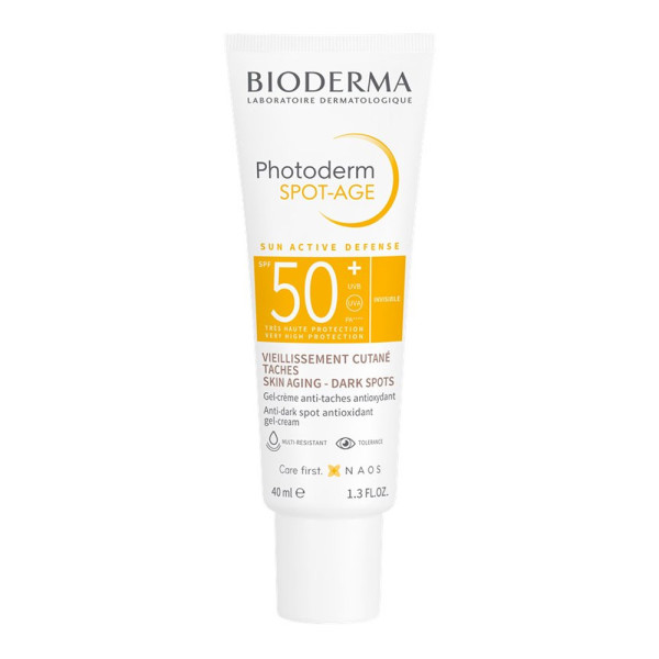 Gel-crema cu efect antioxidant impotriva petelor brune Photoderm Spot-Age, SPF 50+, 40 ml, Bioderma