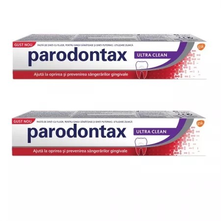 Pasta de dinti Ultra Clean Parodontax, 75 + 75 ml, Gsk