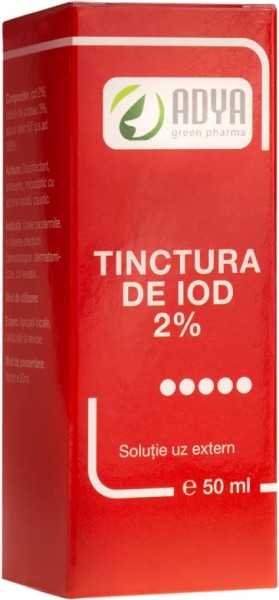 Tinctura de Iod 2%, 50ml, Adya Green Pharma