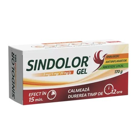 Sindolor gel, 5 mg/5 mg/20 mg/g, 170 g, Fiterman
