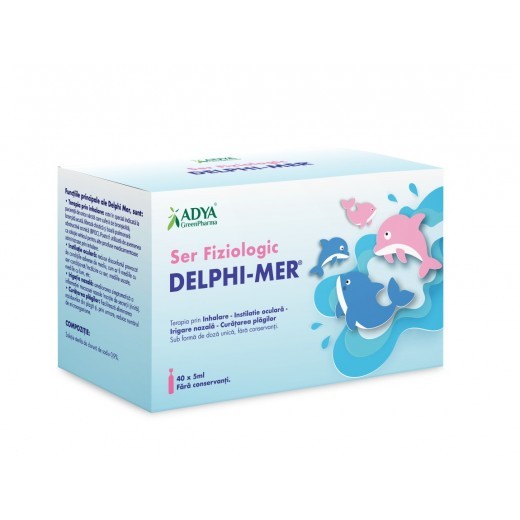 Delphi-Mer Ser Fiziologic 40 unidoze x 5ml,  Adya Green Pharma
