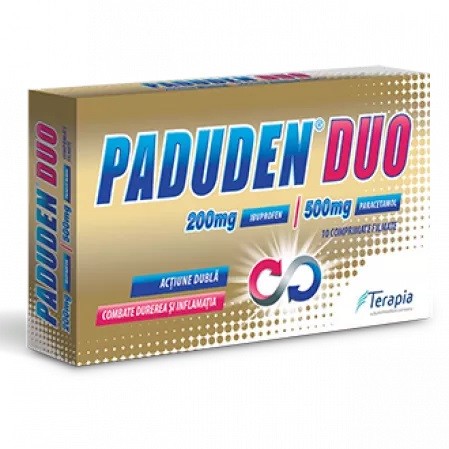 Paduden Duo, 200 mg/500 mg, 10 comprimate filmate, Terapia
