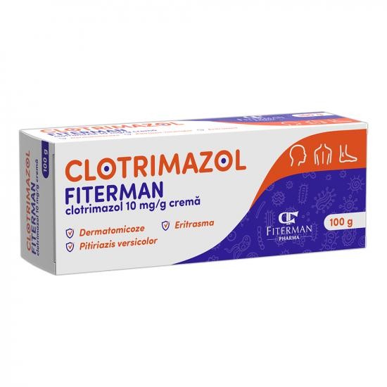 Clotrimazol crema 10 mg/g, 100 g, Fiterman Pharma