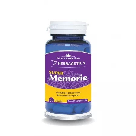 Super Memorie, 60 capsule, Herbagetica