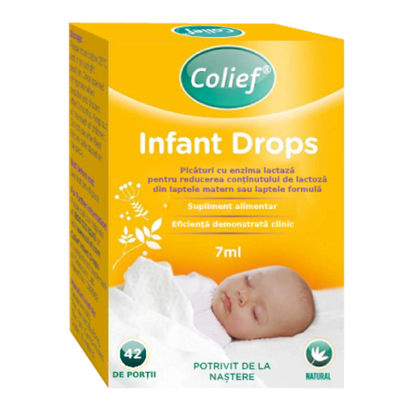 Picături cu lactaza pentru colici Infant Drops, 7 ml, Colief